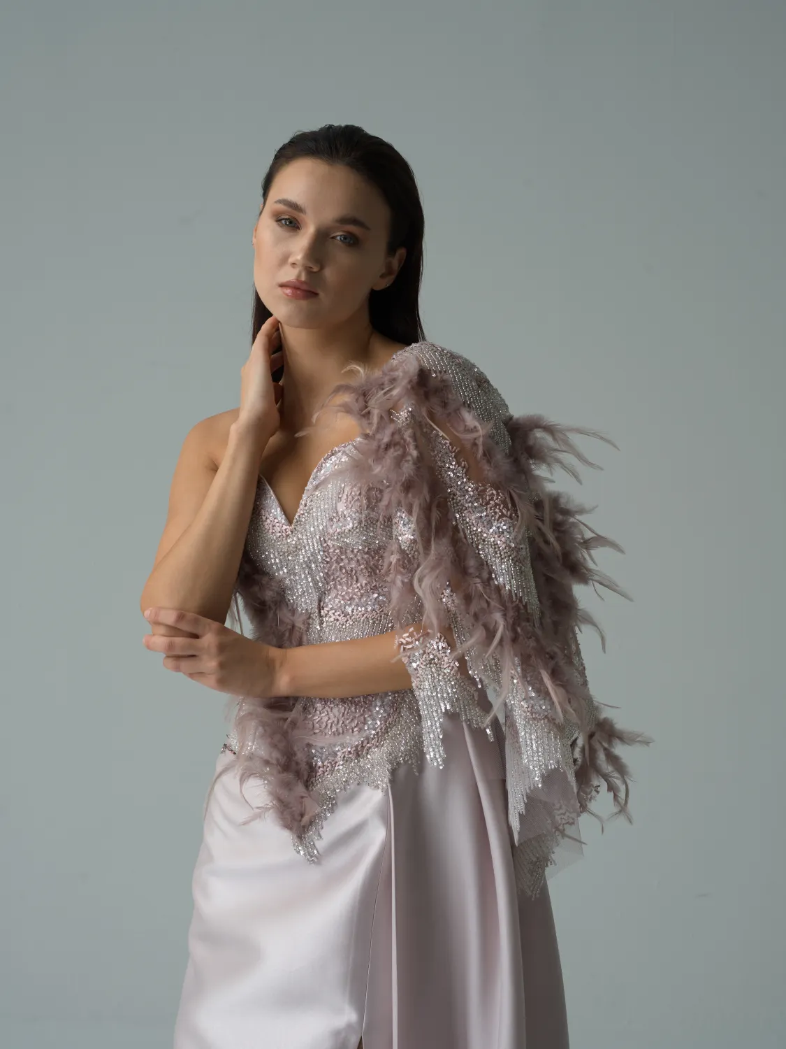 Close-up view Nightdress ND121 Betsa Amiri