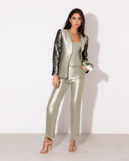 VERDE BLAZER, TOP, PANTS