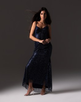STELLAR NAVY BLUE NIGHT DRESS