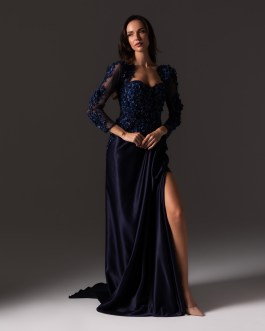 VELORIA NAVY BLUE NIGHT DRESS