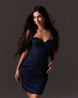 STELLIA NAVY BLUE NIGHT DRESS