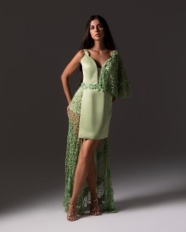ELECTRA LIGHT GREEN NIGHT DRESS
