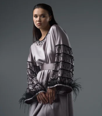 Close-up View Abaya AB131